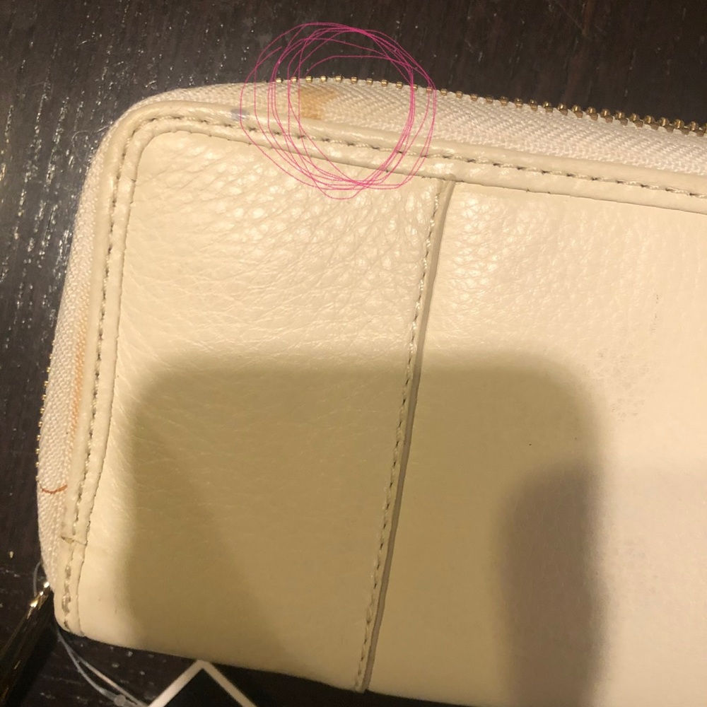 NWT vintage juicy couture white leather wallet black label - Picture 2 of 9